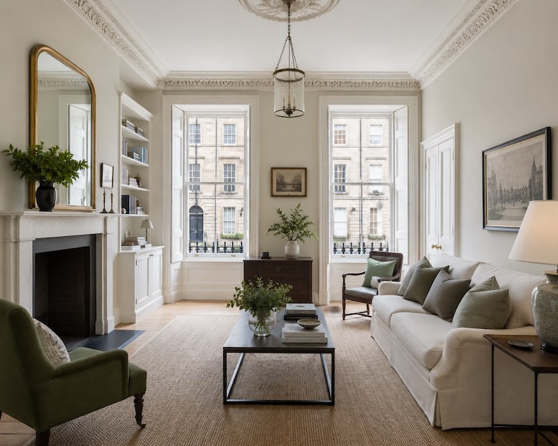 freshly cleaned living room in Stockbridge